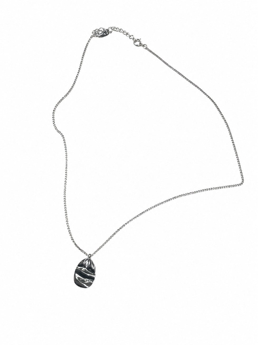 Organic Textured Pendant Necklace
