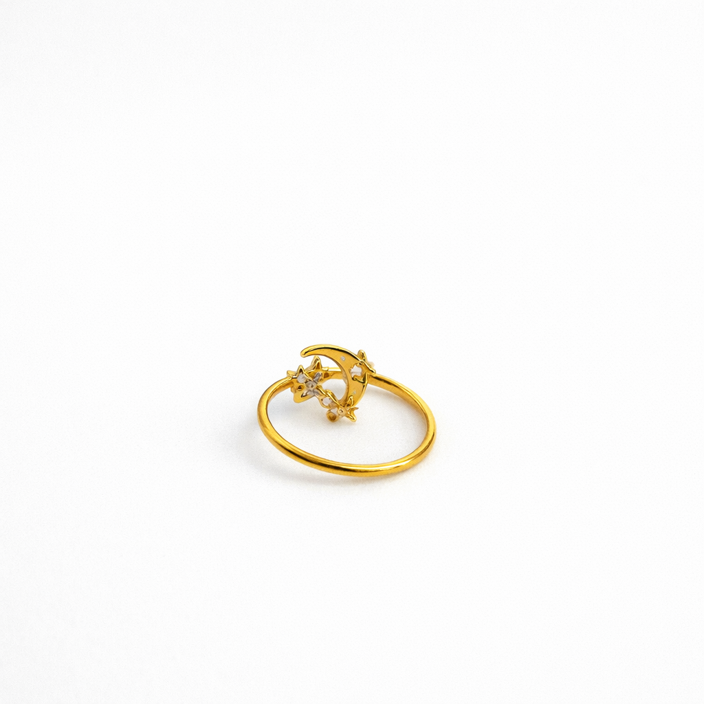 Celeste Moon & Star Ring