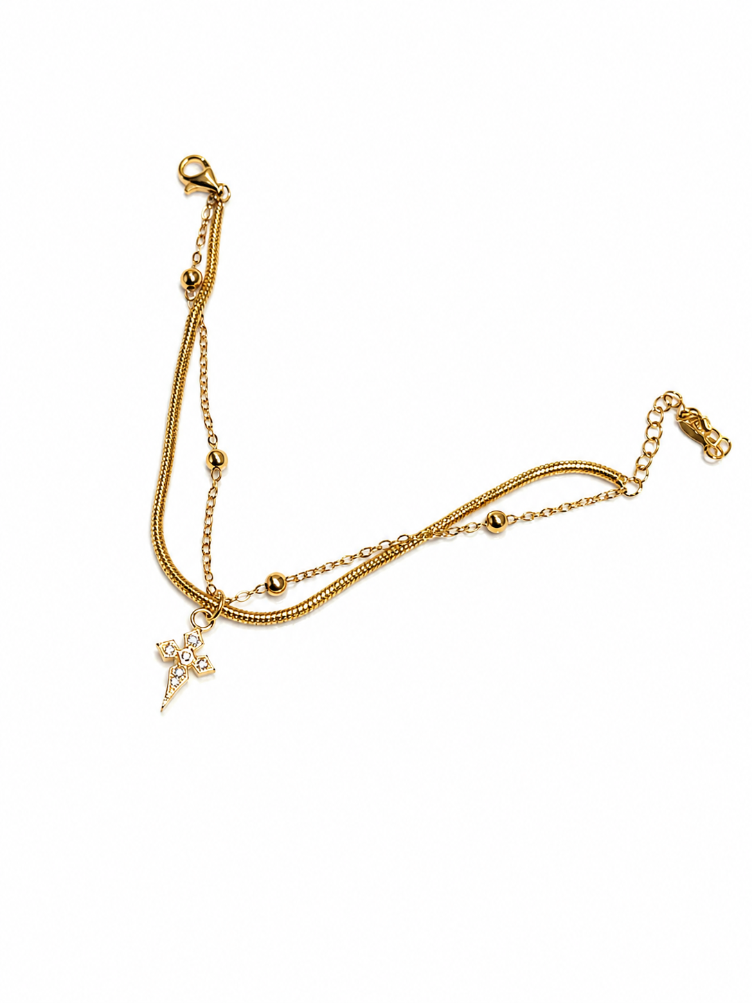 Cross Layered Bracelet
