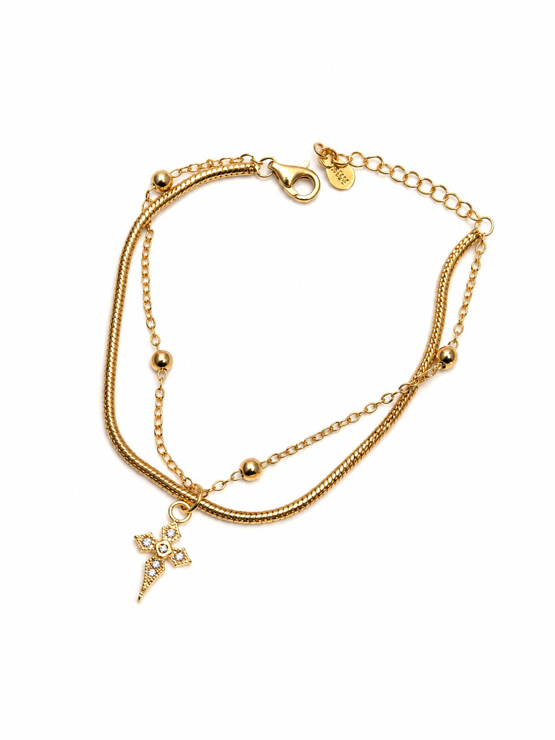 Cross Layered Bracelet