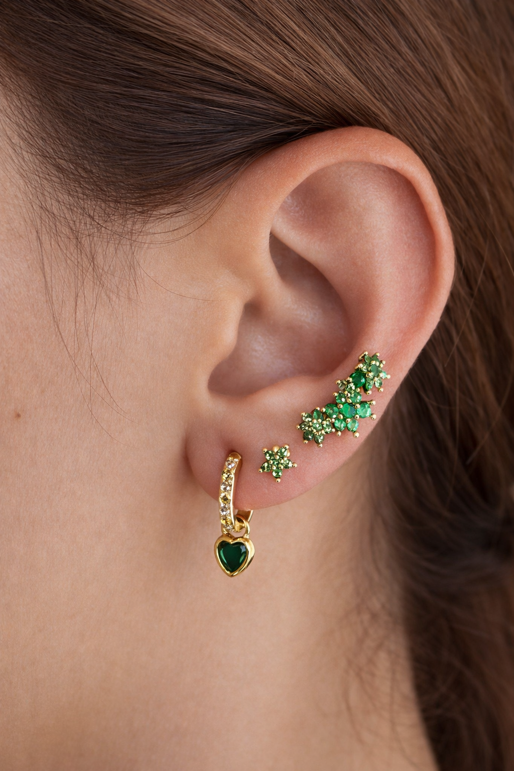 Emerald Dreams Earring Set