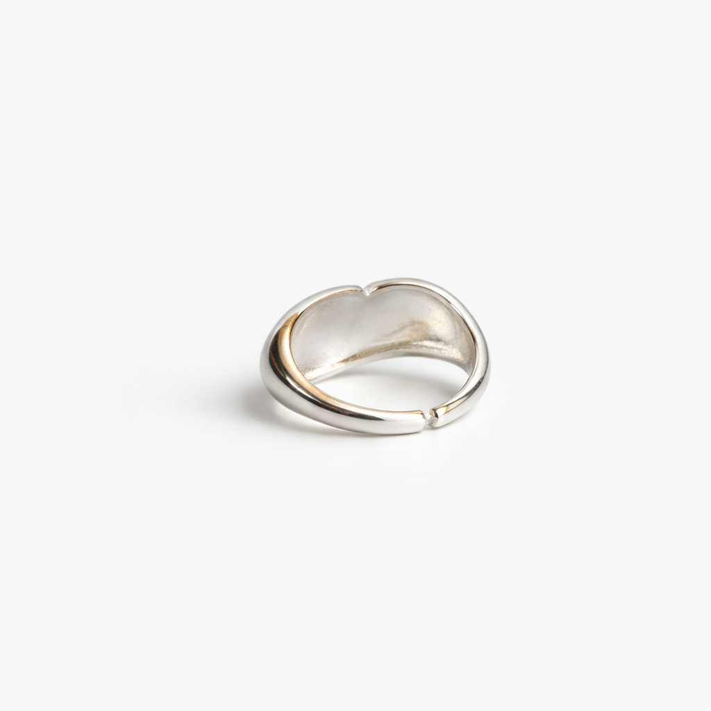 Bold Wave Ring Silver