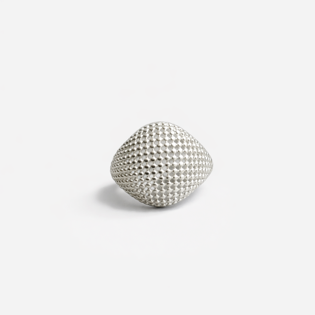 Sculted Shield Ring