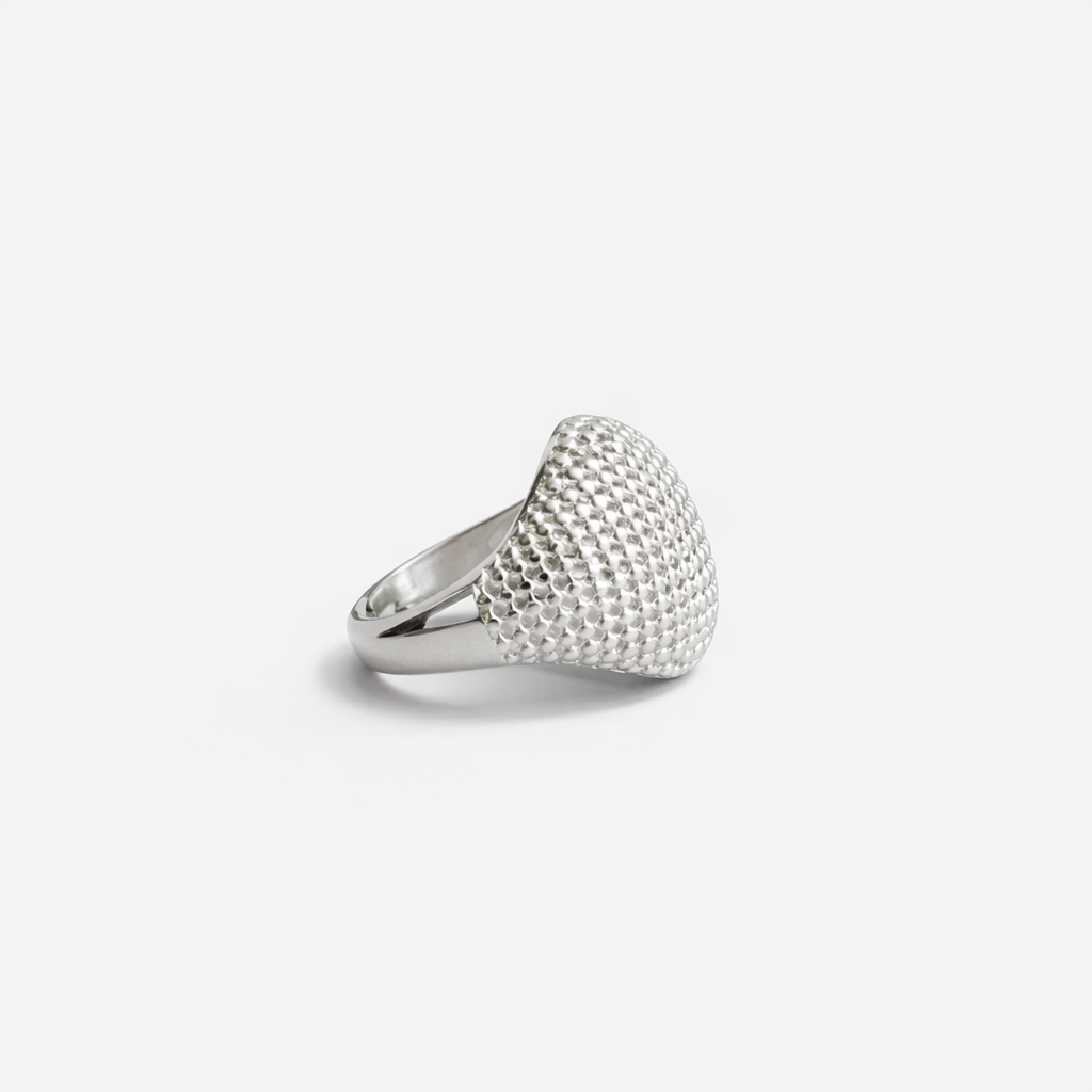 Sculted Shield Ring