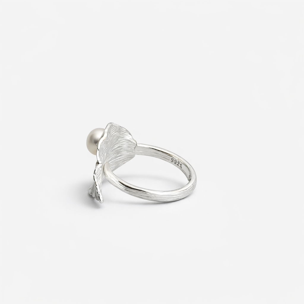 Pearl Leaf Ring