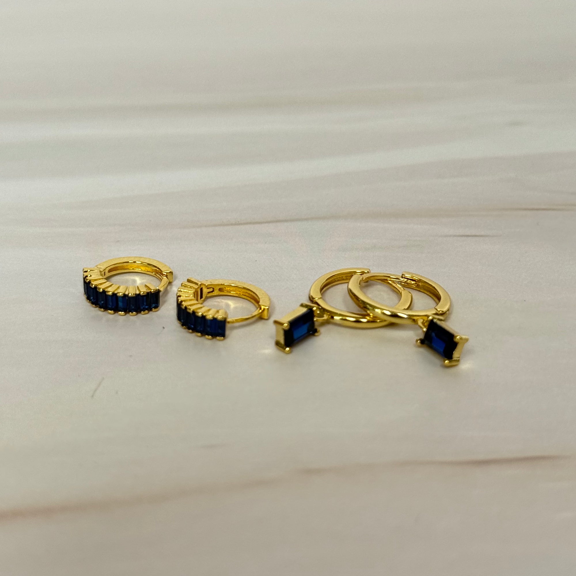 Navy Earring Set