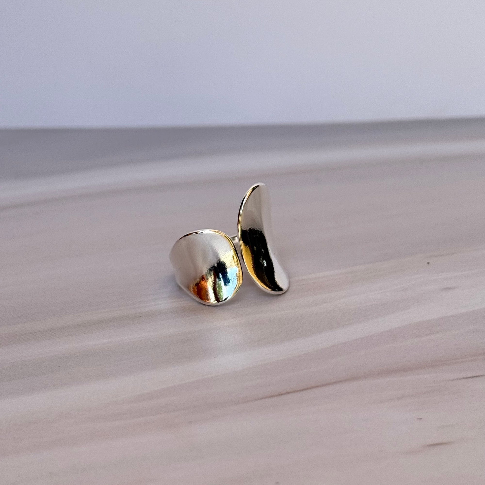 Wave Flow Ring Silver