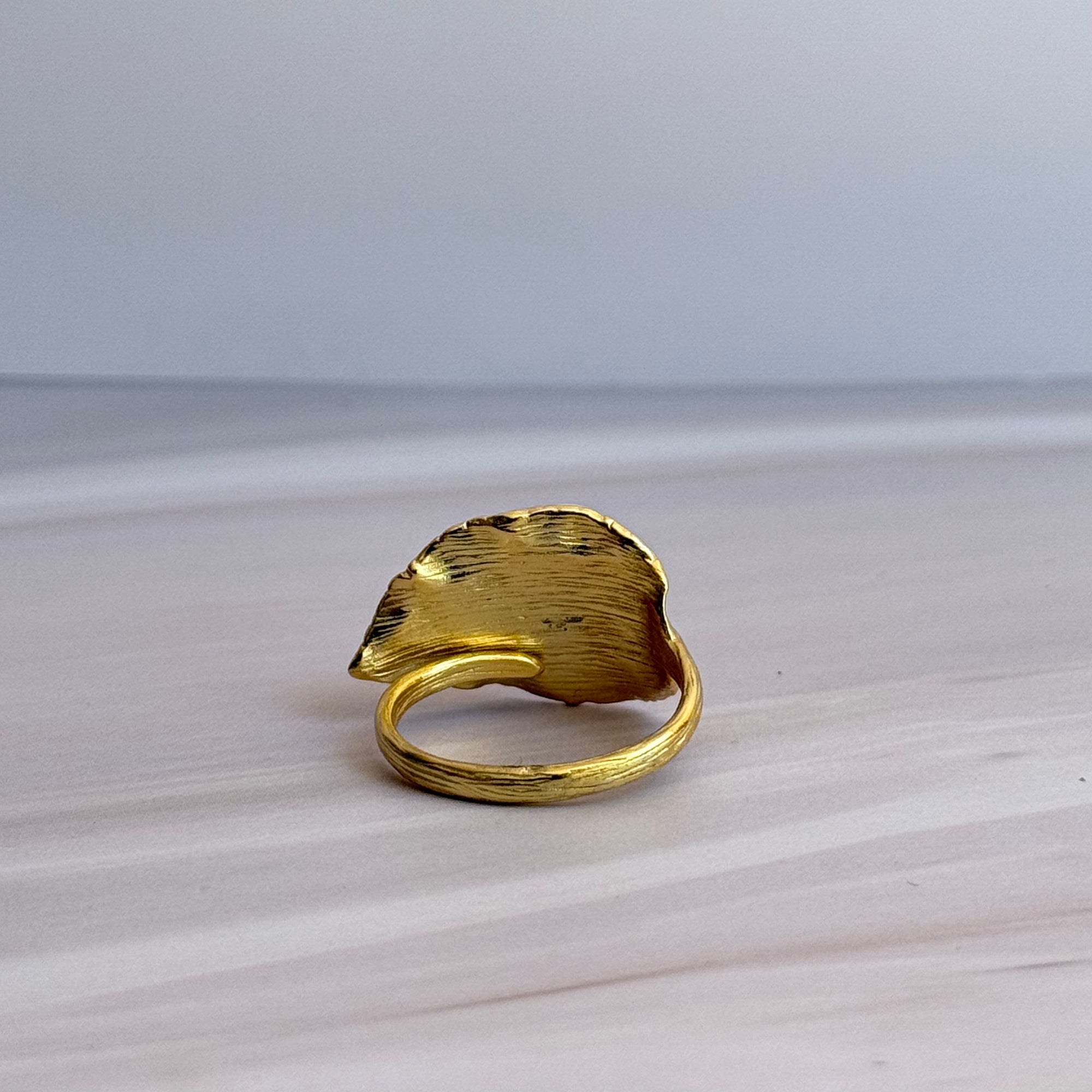 Pearl Leaf Ring