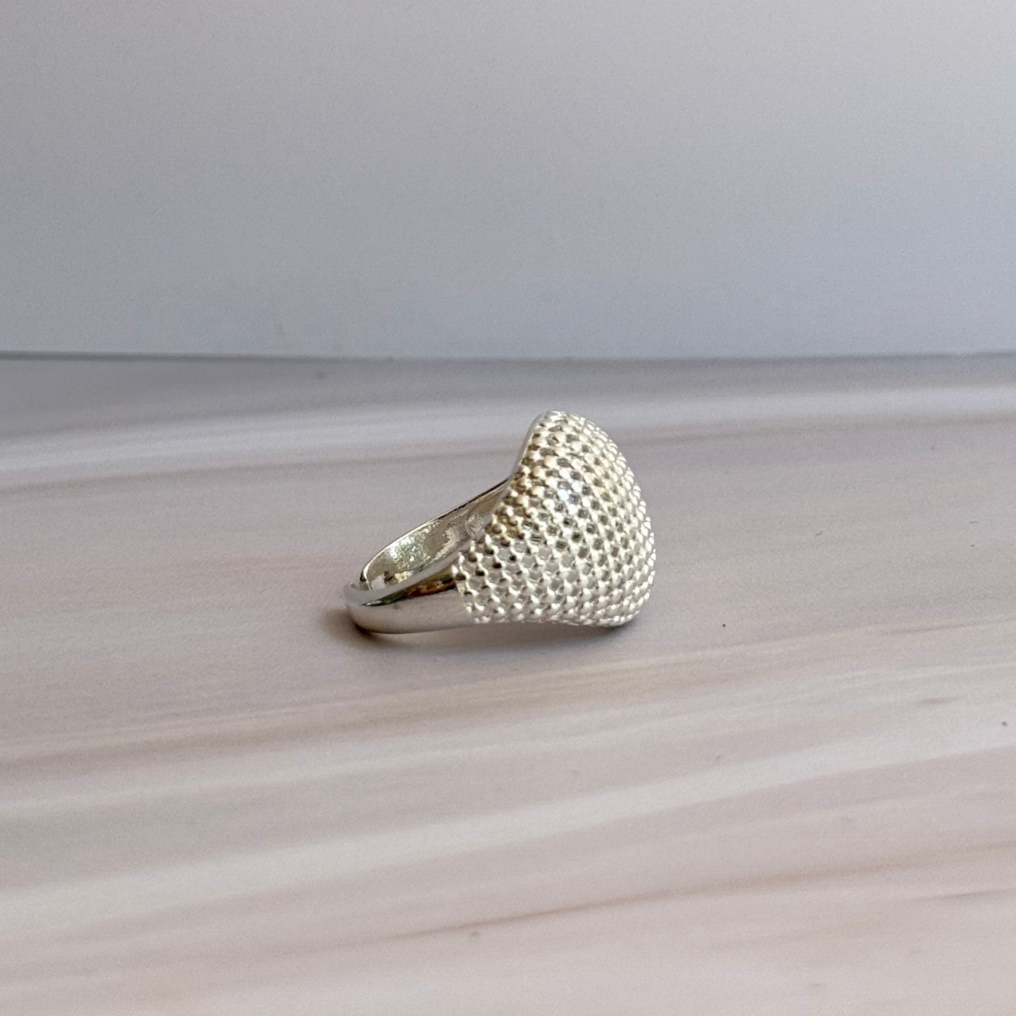 Sculted Shield Ring
