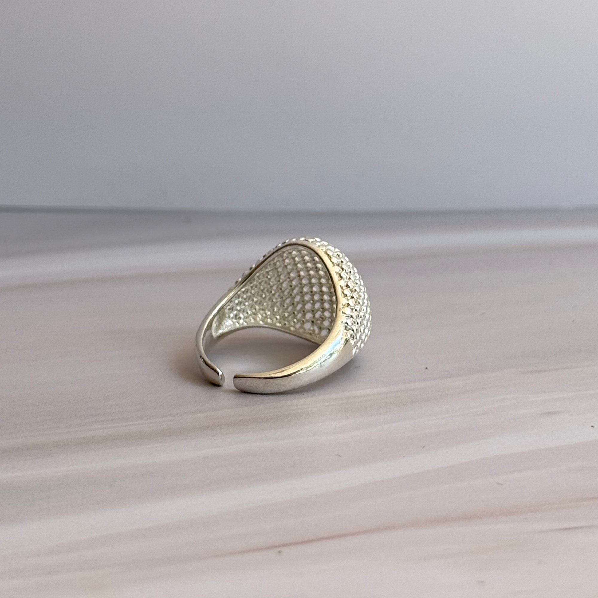 Sculted Shield Ring